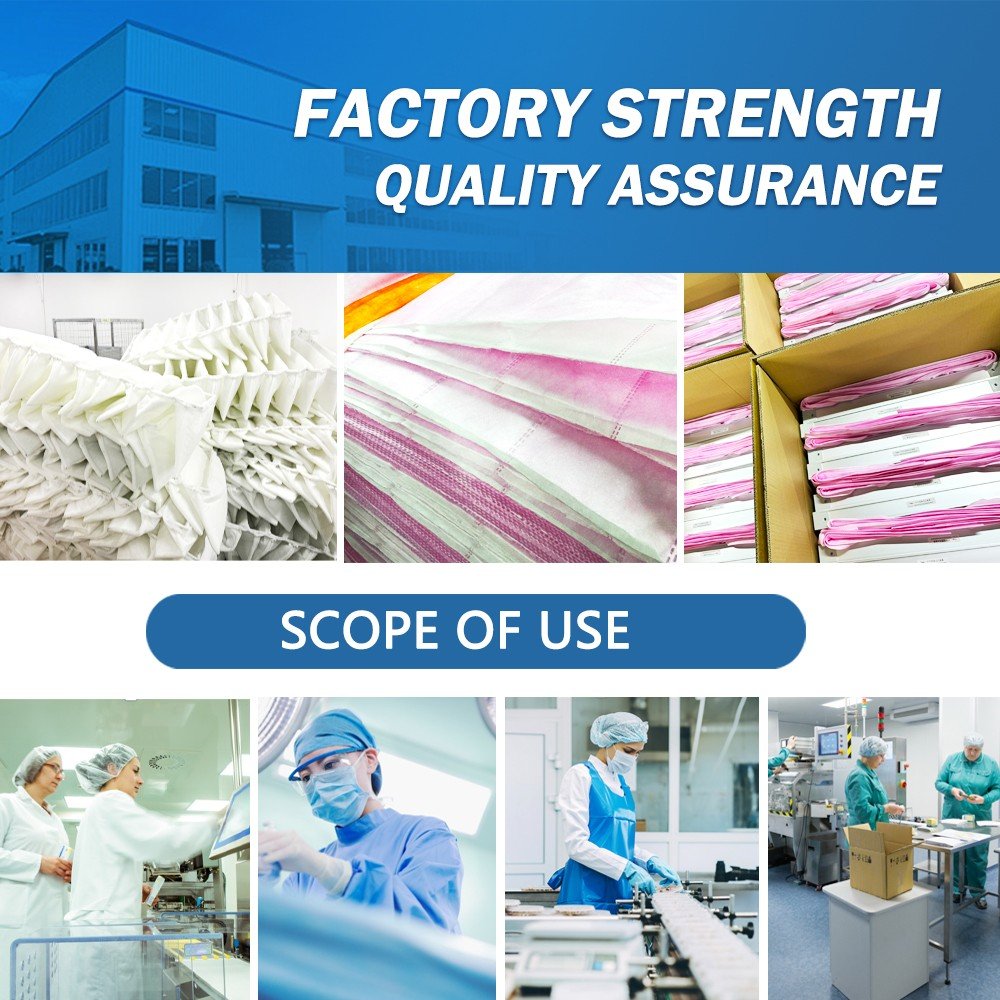 Reusable Aluminum Galvanized Steel Frame Nonwoven Pocket Filter F5 F6 F7 F8 Intermediate Filters Air Pocket Filter