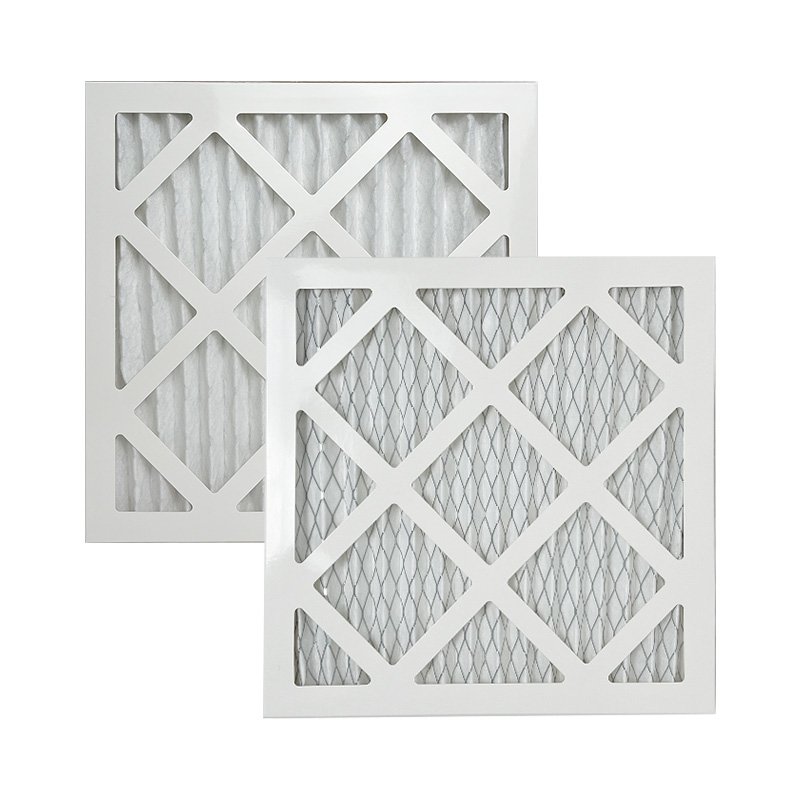 12*12*1 G4 Pleated Synthetic Fiber Filter Hvac Cardboard Frame MERV 8 Air Filter