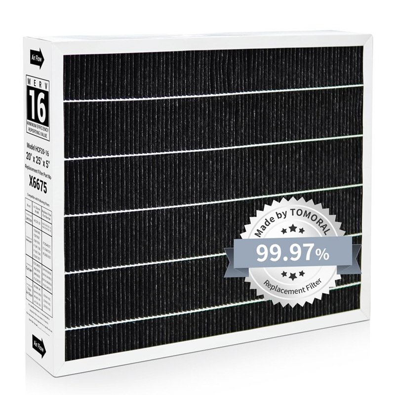 MERV 16 Hepa and Carbon air Filter Factory Wholesale Compatible With Lennox X6675 air Purifier Filter