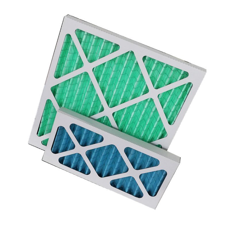Hot Sale MERV 11 Cardboard Frame Synthetic Fiber Media Pleated Air Filter for Hvac System
