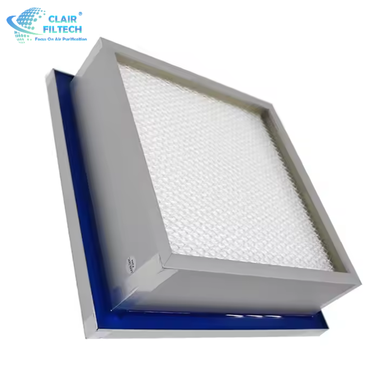 Customized Clean Room Heap Filter Class 10000 Hepa Filters H14 Gel Seal Air Filter