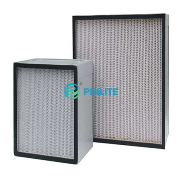 Deep Pleated Box Filter High Efficiency Clean Room Filter HVAC System Air Filters