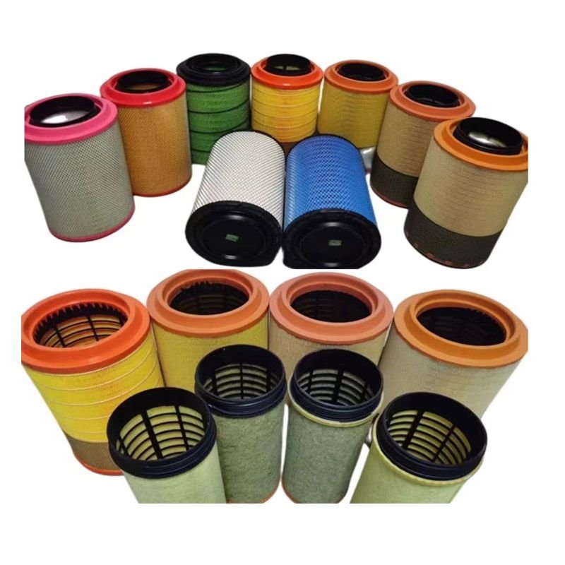 Construction Machinery Parts All Types of Diesel Engine Filter Element Suitable for Wheel Loader Excavator Crane Road Roller