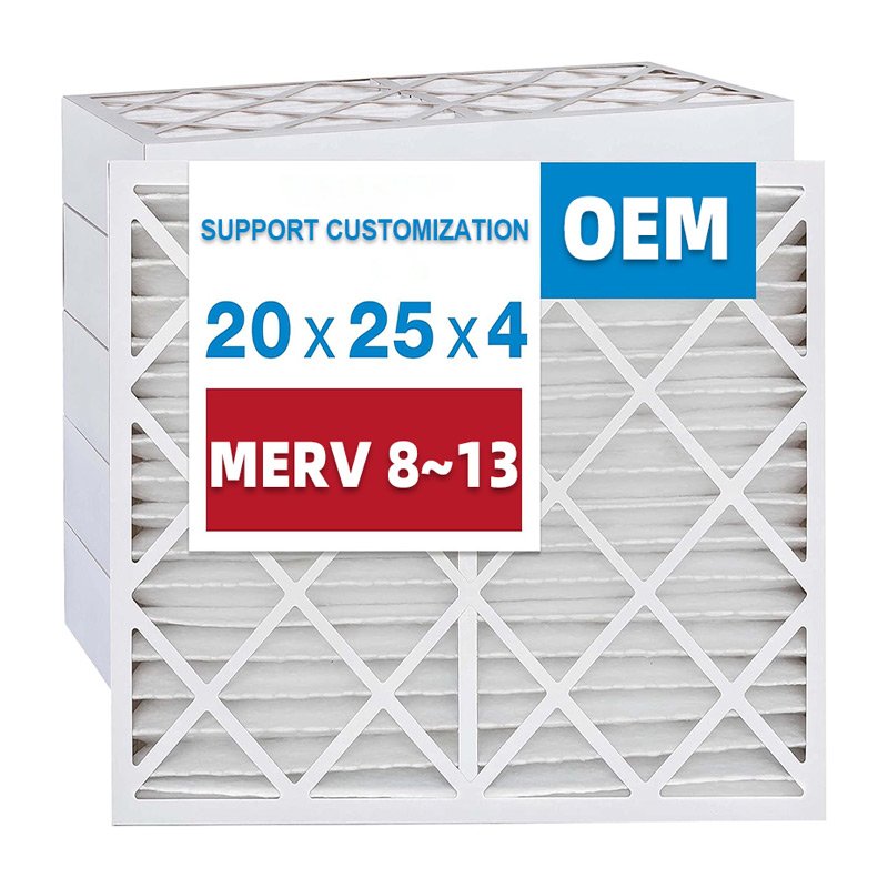 Compatible With Aerostar 20x25x4 Paper Frame Non-Woven Dust Filter MERV 8 Pleated Air Filter AC Furnace Air Filter