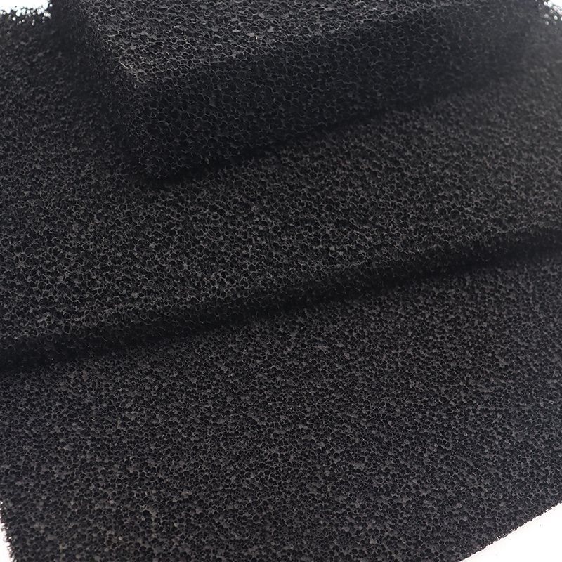Low Price Reticulated Foam Wire Mesh Activated Carbon Air Filter 1 mm Thick Activated Carbon Foam Filter for Smoking
