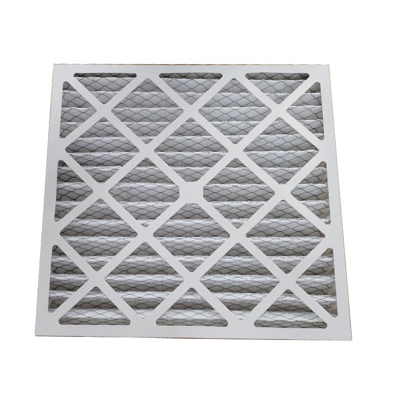 Air Filter with Paper Cardboard Galvanized Sheet Pleated Panel Mesh Cardboard air Filters