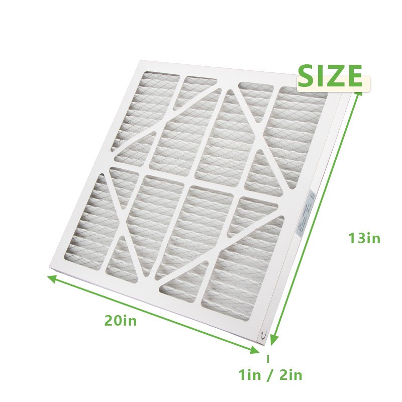 Air Filter with Paper Cardboard Galvanized Sheet Pleated Panel Mesh Cardboard air Filters