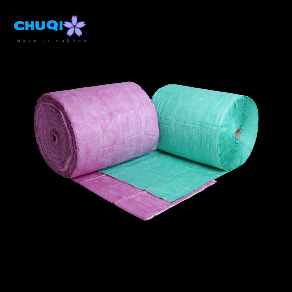 Customized F5 F6 F7 F8 F9 Different Color Air Pocket Filter Media Eco Friendly Medium Efficiency Pocket Air Filter Media Roll