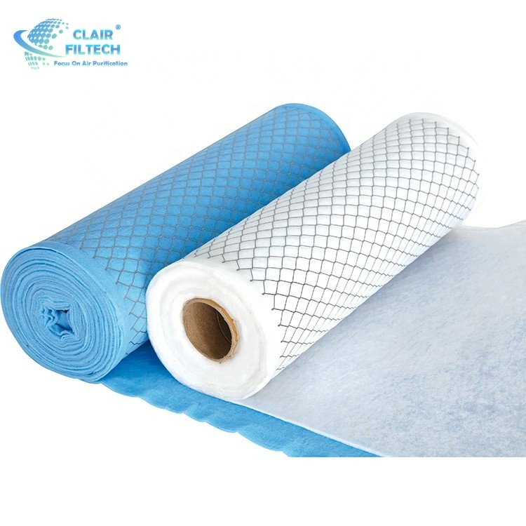Merv 8 Air Filter Material Synthetic Media Wire Mesh Laminated Roll