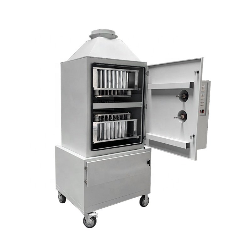 KELV Industrial OEM Customize Air Filter Mask Gas 4000M3/H Electrostatic Air Generator 98% Odor Gas Scrubber ESP Smoke Filter
