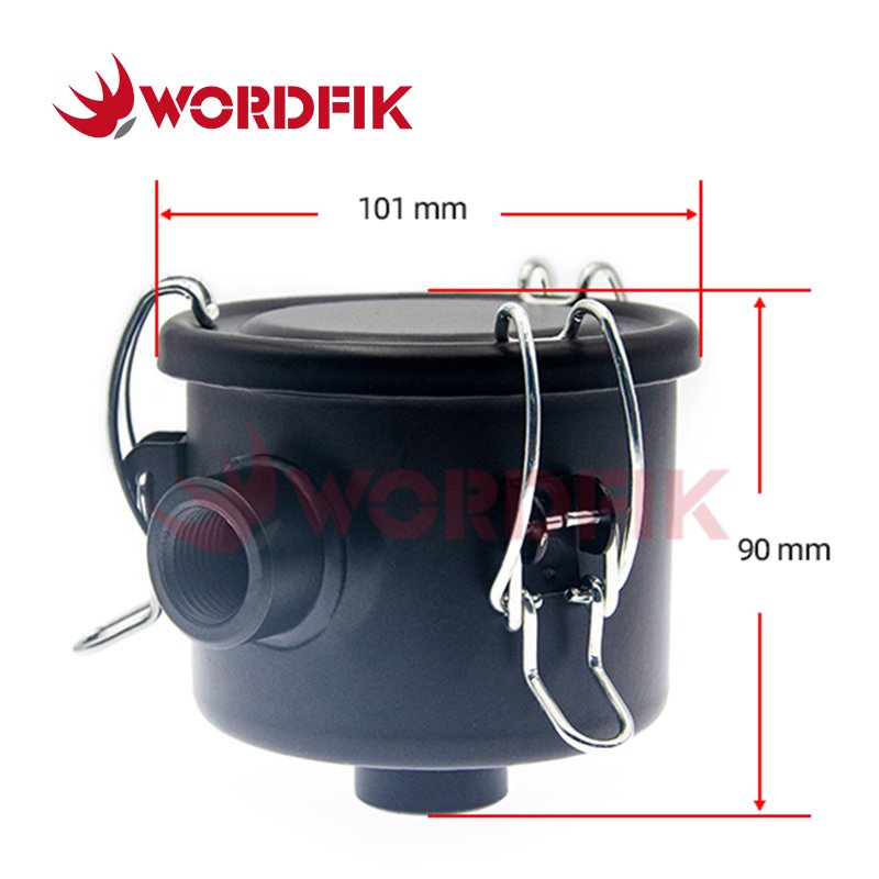 1/2 Inch 3/4 Inch Vacuum Inlet Filter Housing F002 F002-1 Wordfik Vacuum Fittings Air Filter Assembly Inner External Thread