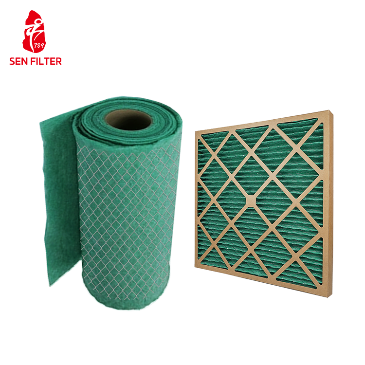Factory Production Paper Frame Primary Efficiency Filter Fan Cabinet HVAC Filter Media Roll