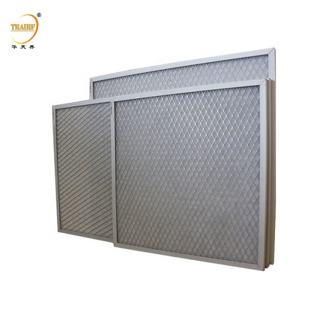 Customized Primary Furnace Hvac Aluminium Cardboard Filter Merv 13 Frame Panel Pleated Air Filter
