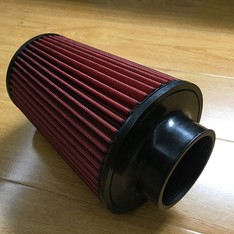 Custom Universal Car High Flow Intake System Dual Filters Cone Mushroom Head Air Filter