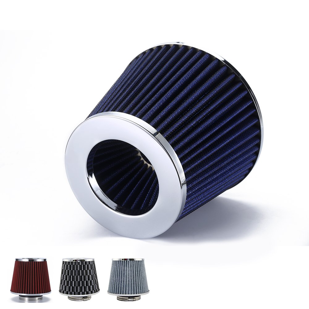 Air Filter 3/3.5/4inch 76/90/101mm Universal Fits for Cold Air Intake High Flow Air Filters