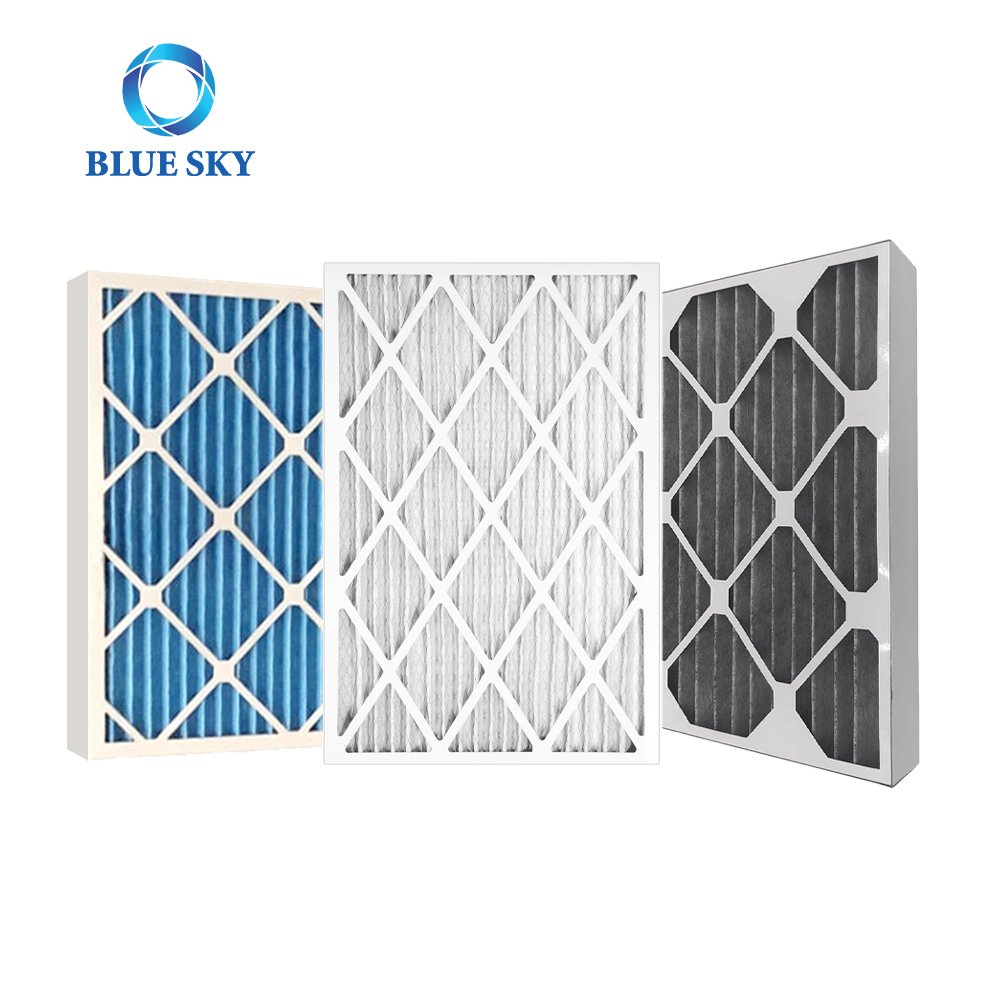 Customized 14.4x14.4x1.8Inch 16x25x1 MERV 6 8 13 Cardboard Frame Pleated AC Furnace HVAC Air Filter