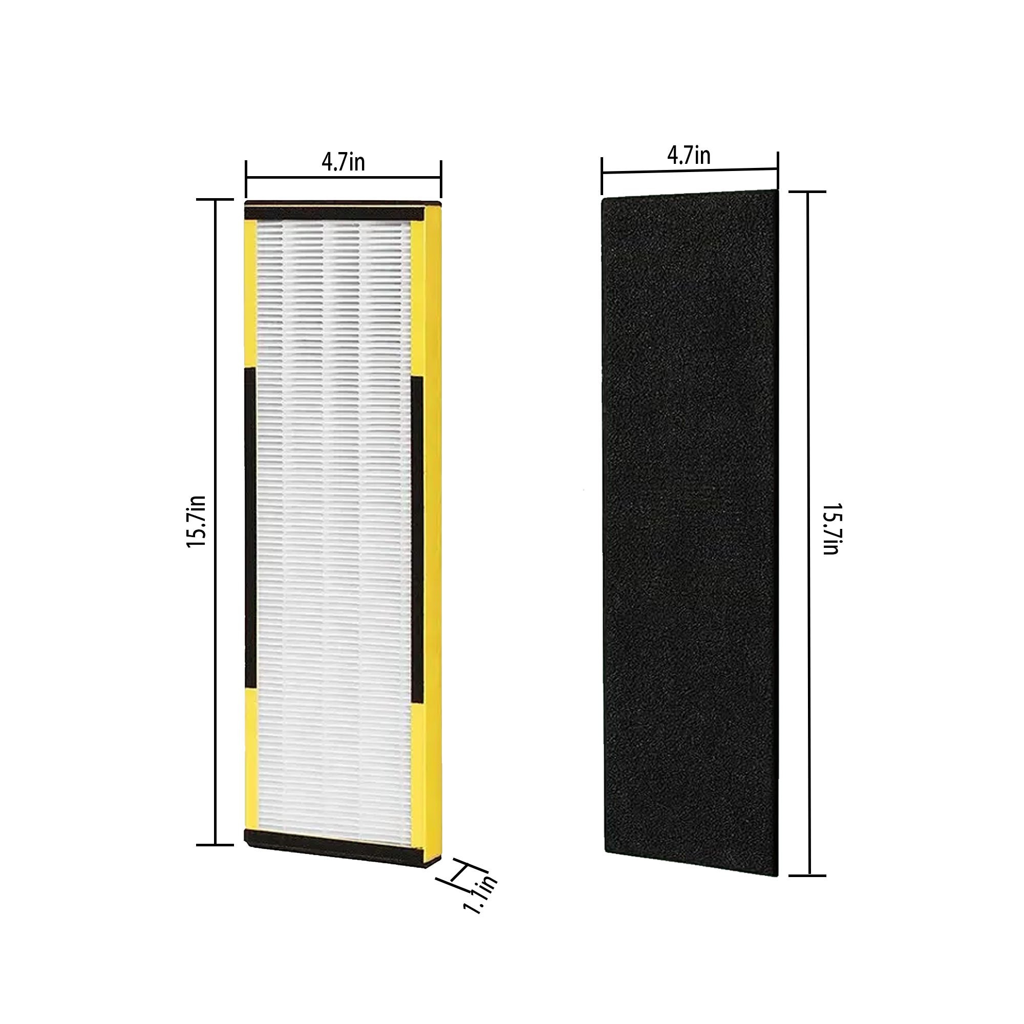 Replacement air Filter Compatible with GermGuardian FLT4825 AC4825 AC4300 AC4800 AC4900 AC4850 True HEPA Filters