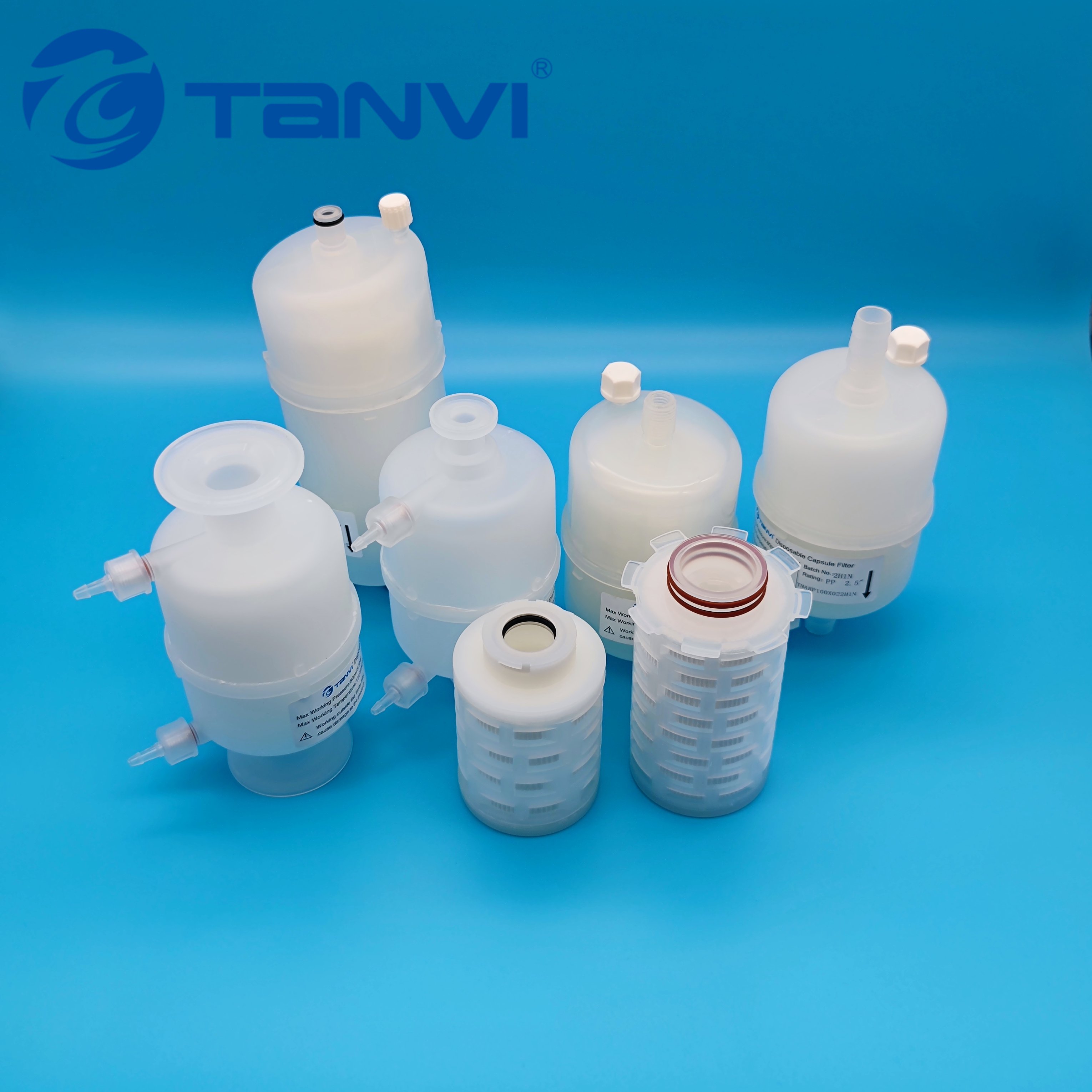 Hot Sale Tri Clamp Capsule Filter PTFE 0.22 Um air Filter Capsule 1000cm2