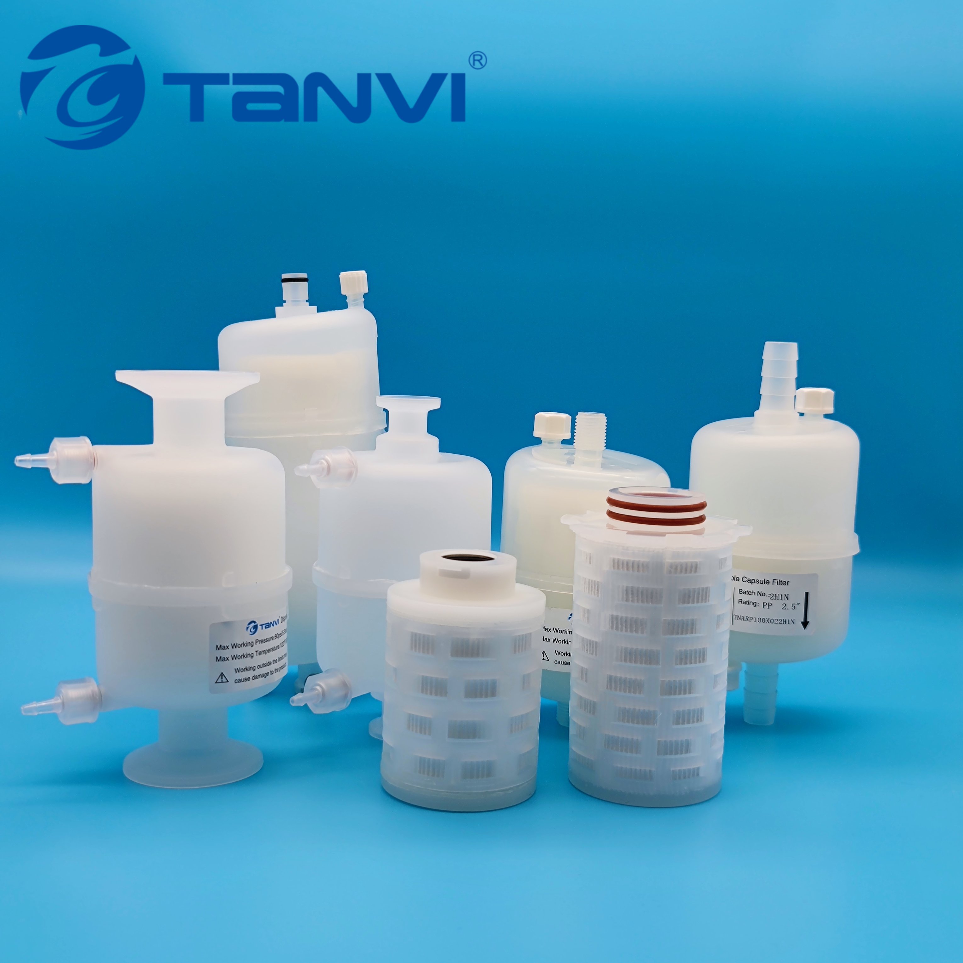 Hot Sale Tri Clamp Capsule Filter PTFE 0.22 Um air Filter Capsule 1000cm2