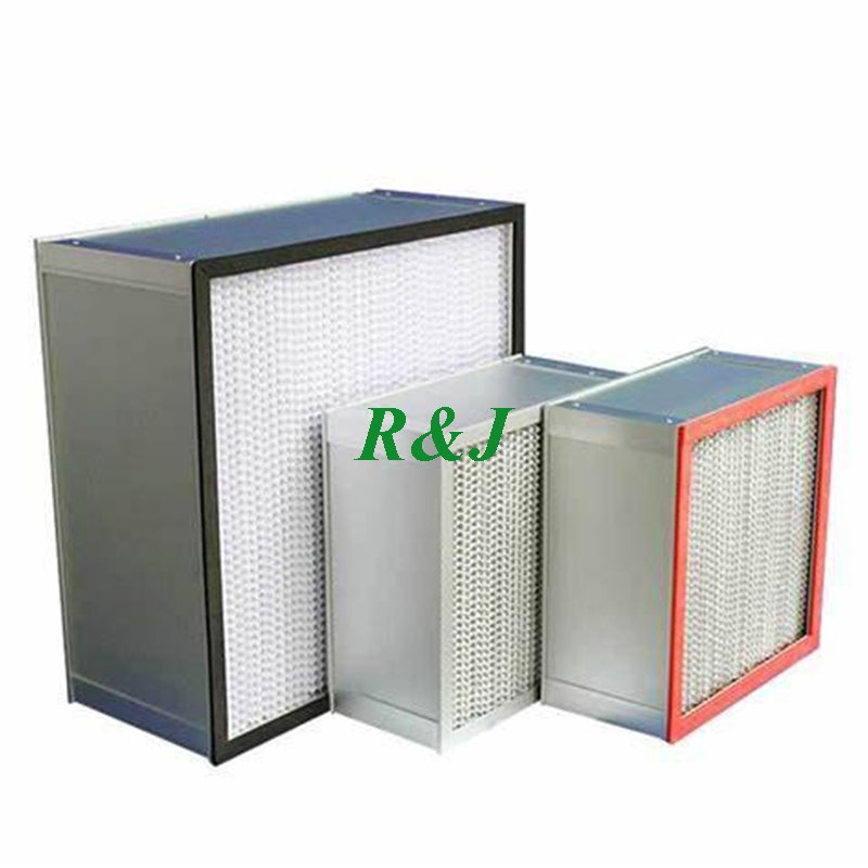 H13 H14 Factory Supply Customized Size 24x24 Inches Air Conditioning Aluminum Frame HVAC Air Filter for Laminar Air Flow Hood