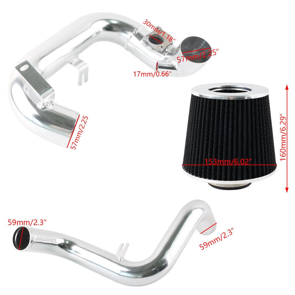 Performance Airfilter Cold Air Induction Intake Kit+Dry Filter for Echo Scion Xa Xb Bb 1.5L L4 2004-06