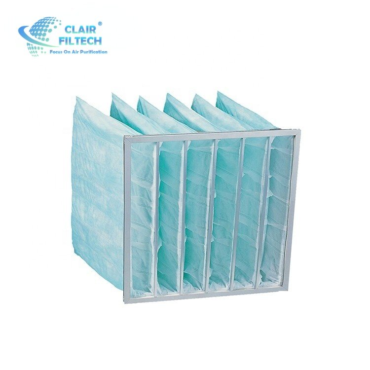 Hot Sale Bag Medium Synthetic Fiber Filter F6 F7 F8 Filter Fiberglass Pocket Air Filter