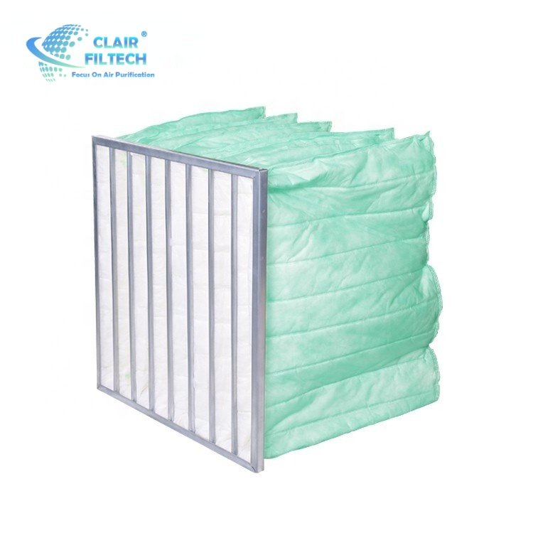 Hot Sale Bag Medium Synthetic Fiber Filter F6 F7 F8 Filter Fiberglass Pocket Air Filter