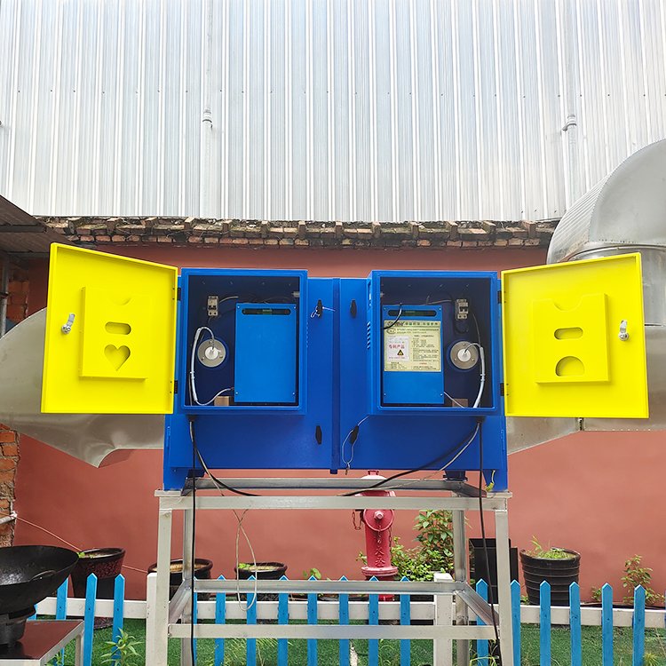 Removal of Cooking Smoke Smell From Commercial Kitchen Use Electrostatic Precipitator Fume Purifier 30000CMH Ecology Unit