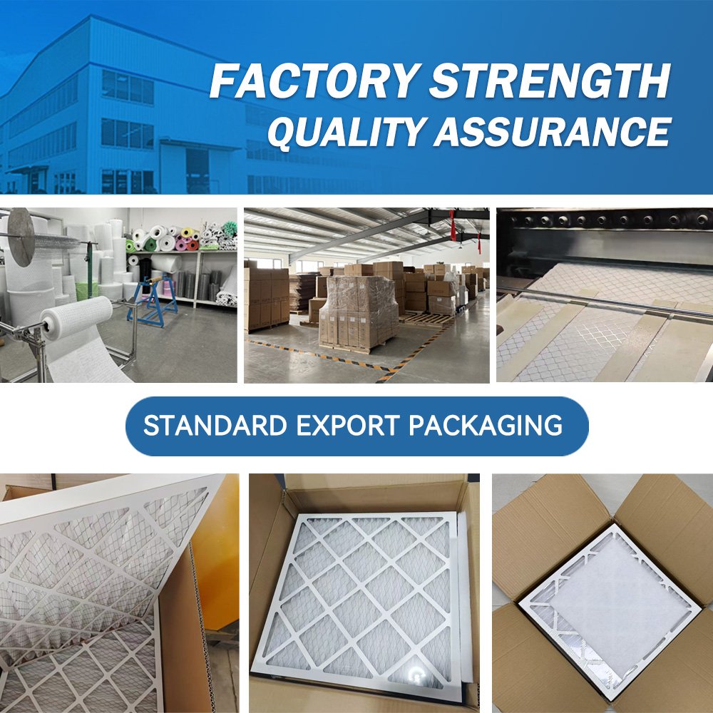 Cardboard HVAC Air Filter 20x20x1 Merv 8/11 Air Conditioner Filters for Allergies Mold Bacteria Smoke Hepa Filter Replacement