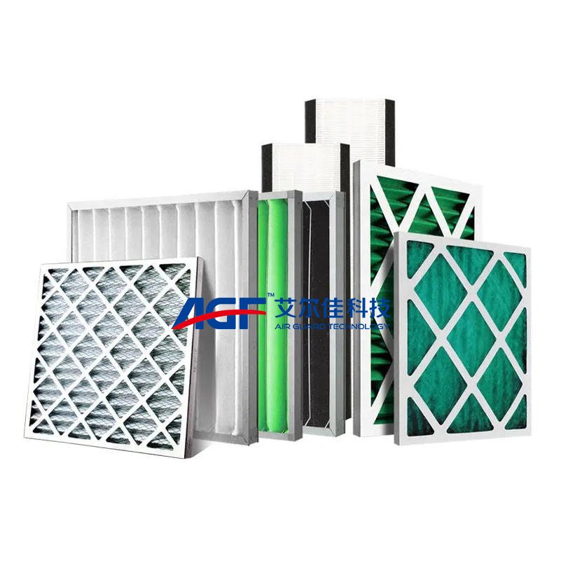 AGF Factory OEM/ODM G4 MERV 8 Cardboard Frame Pleated HVAC AC Furnace Pre Cotton Air Filter Air Purifier HVAC Air Filters