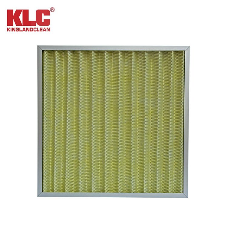 Pleated Medium Filter Industrial F5~F9 Panel Pleated Air Filter