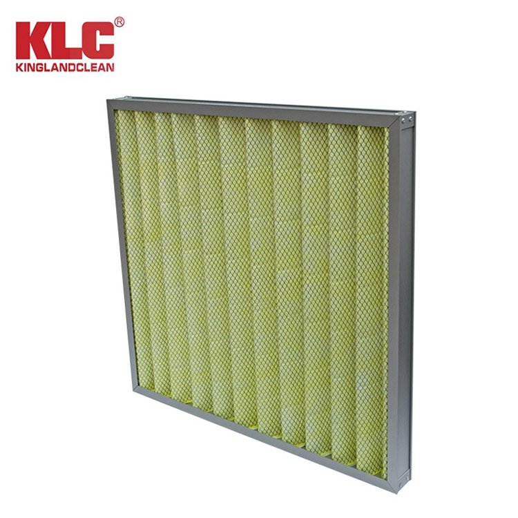 Pleated Medium Filter Industrial F5~F9 Panel Pleated Air Filter