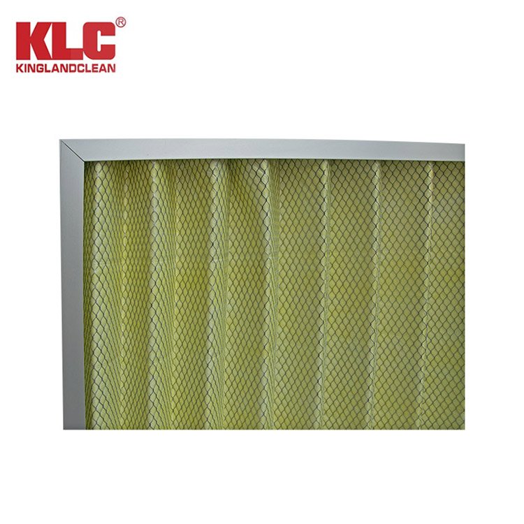 Pleated Medium Filter Industrial F5~F9 Panel Pleated Air Filter