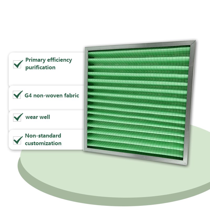 Low Resistance Filter for Industrial Chimney EU4 Panel air Filter Hvac