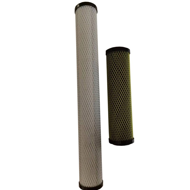 10 Inch Flat Mouth CTO Compressed Activated Carbon Water Purifier Filter element Factory Price