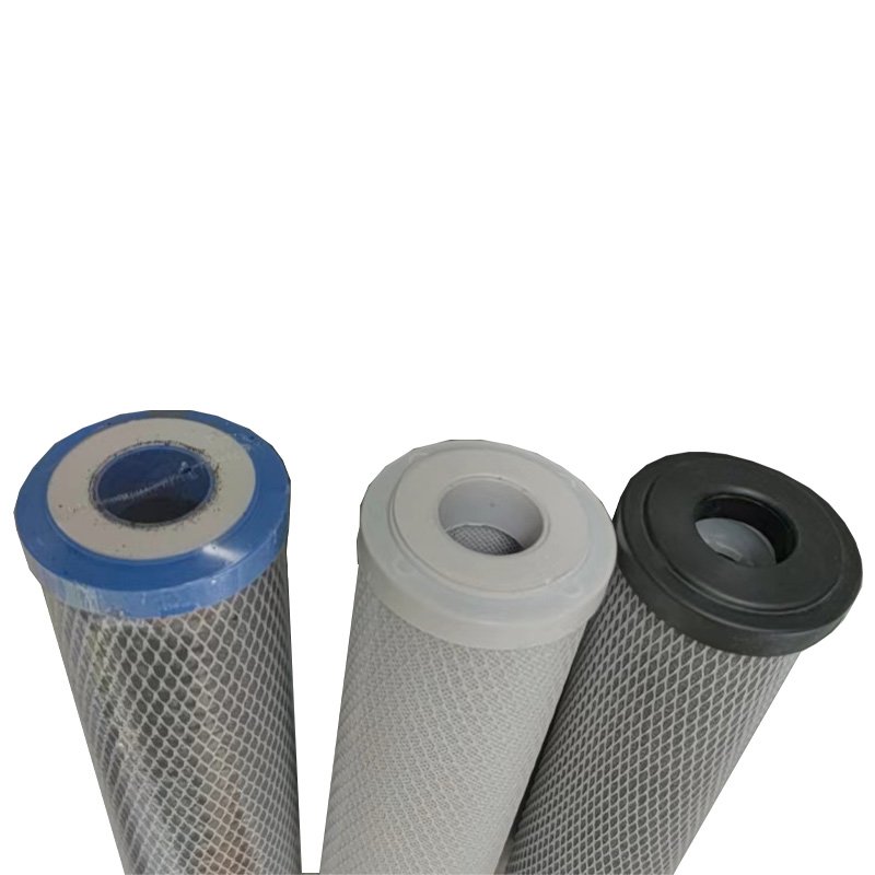10 Inch Flat Mouth CTO Compressed Activated Carbon Water Purifier Filter element Factory Price