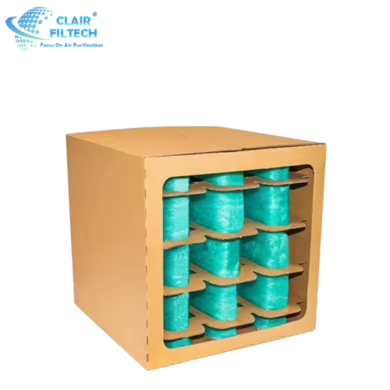 New Design Cardboard Filter Paint Mist Carton Filter Box Filter Dry for Industrial Spray Booths