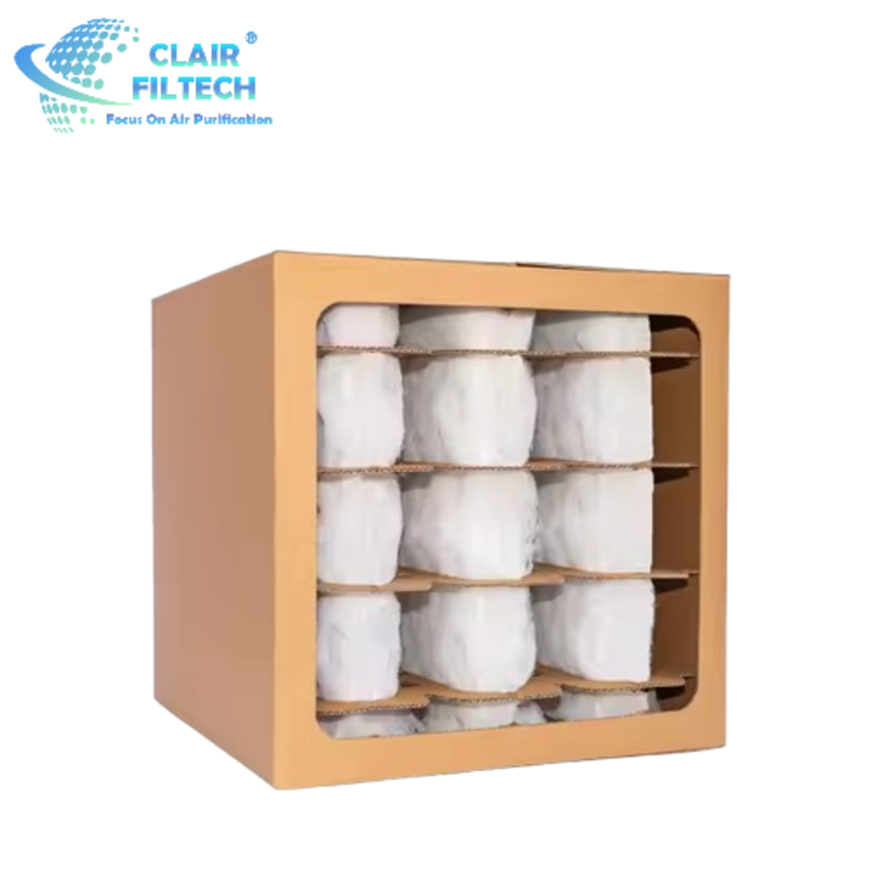 New Design Cardboard Filter Paint Mist Carton Filter Box Filter Dry for Industrial Spray Booths