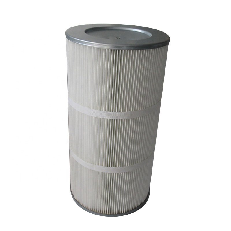 TOPEP Factory Dust Filter Cartridge Waste Gas Treatment Pleated Cartridge Filter Non Woven Antistatic Filter Cartridge