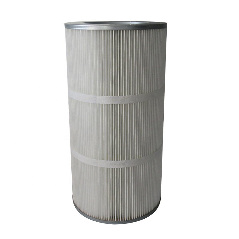TOPEP Factory Dust Filter Cartridge Waste Gas Treatment Pleated Cartridge Filter Non Woven Antistatic Filter Cartridge