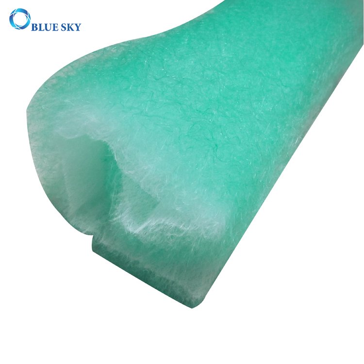 High Performance High Temperature Green & White Cotton Resistant Paint Arrest Fiberglass Filter for Paint Spray Booth