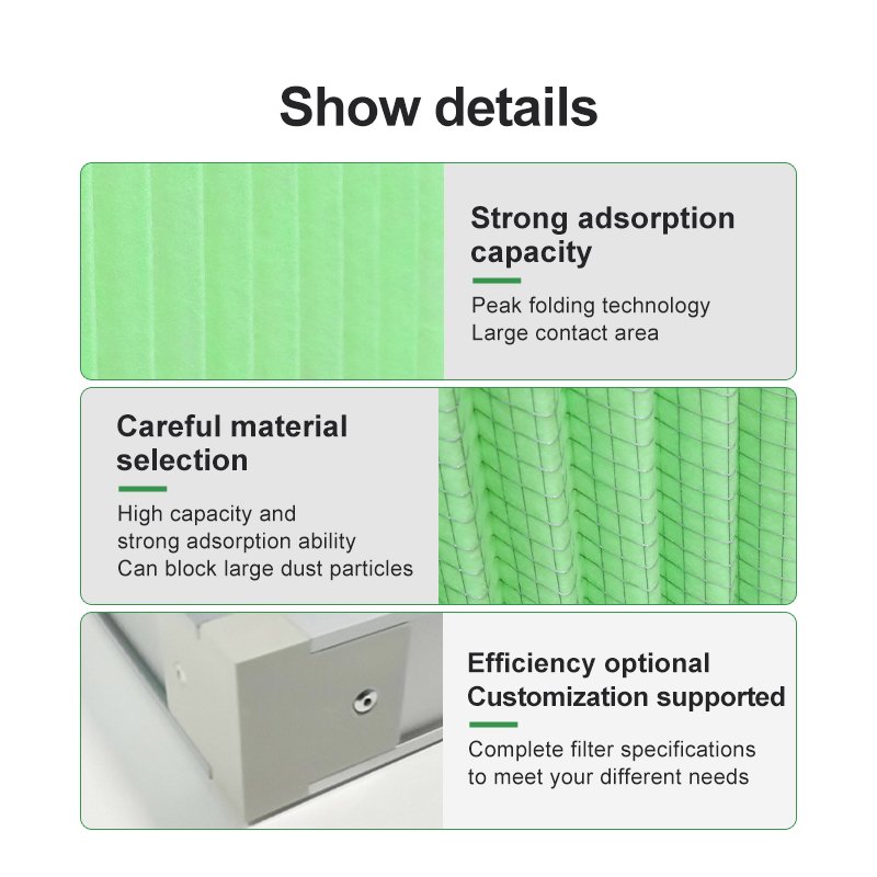 HVAC G4 Primary Washable air Filter Panel Pleated Pre Filter Primary air Filter G4