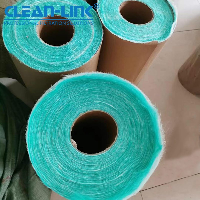 Factory Auto Spray Booth Air Filter Paint Stop Fiberglass Media Floor Filter Rolls