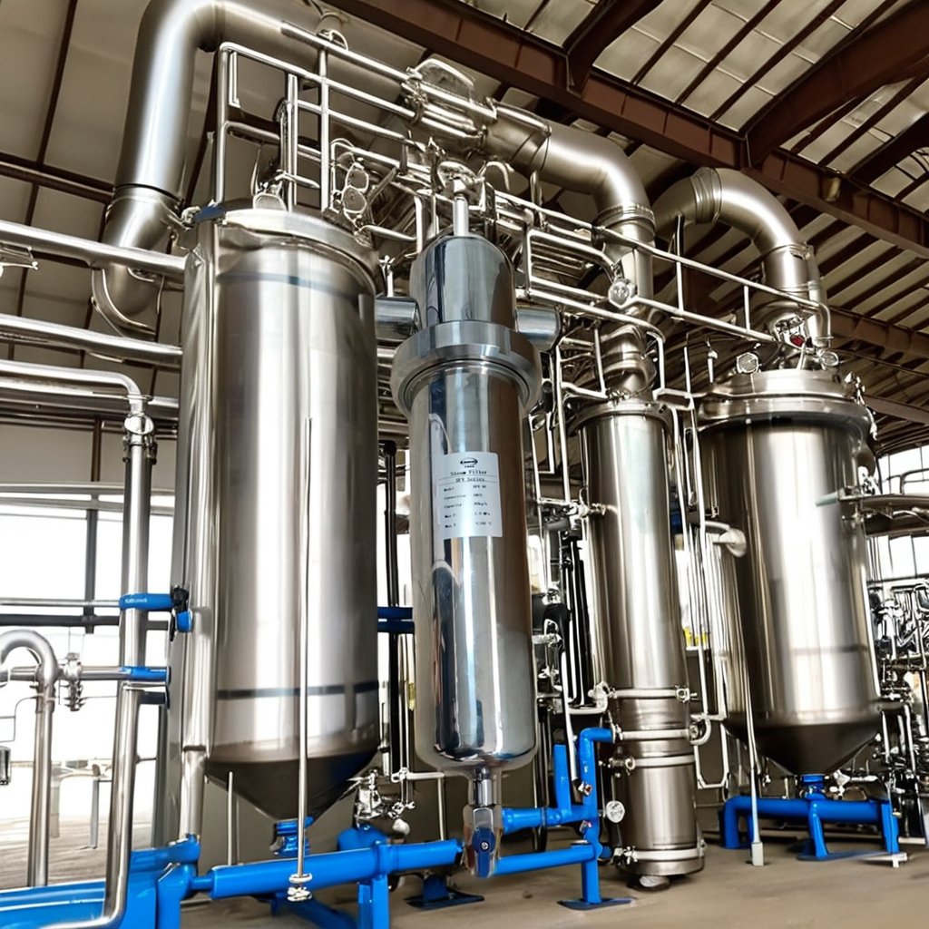 Industrial Precision Stainless Steel Filtration Equipment Steam and Air Filter Deodorization Steam Filter