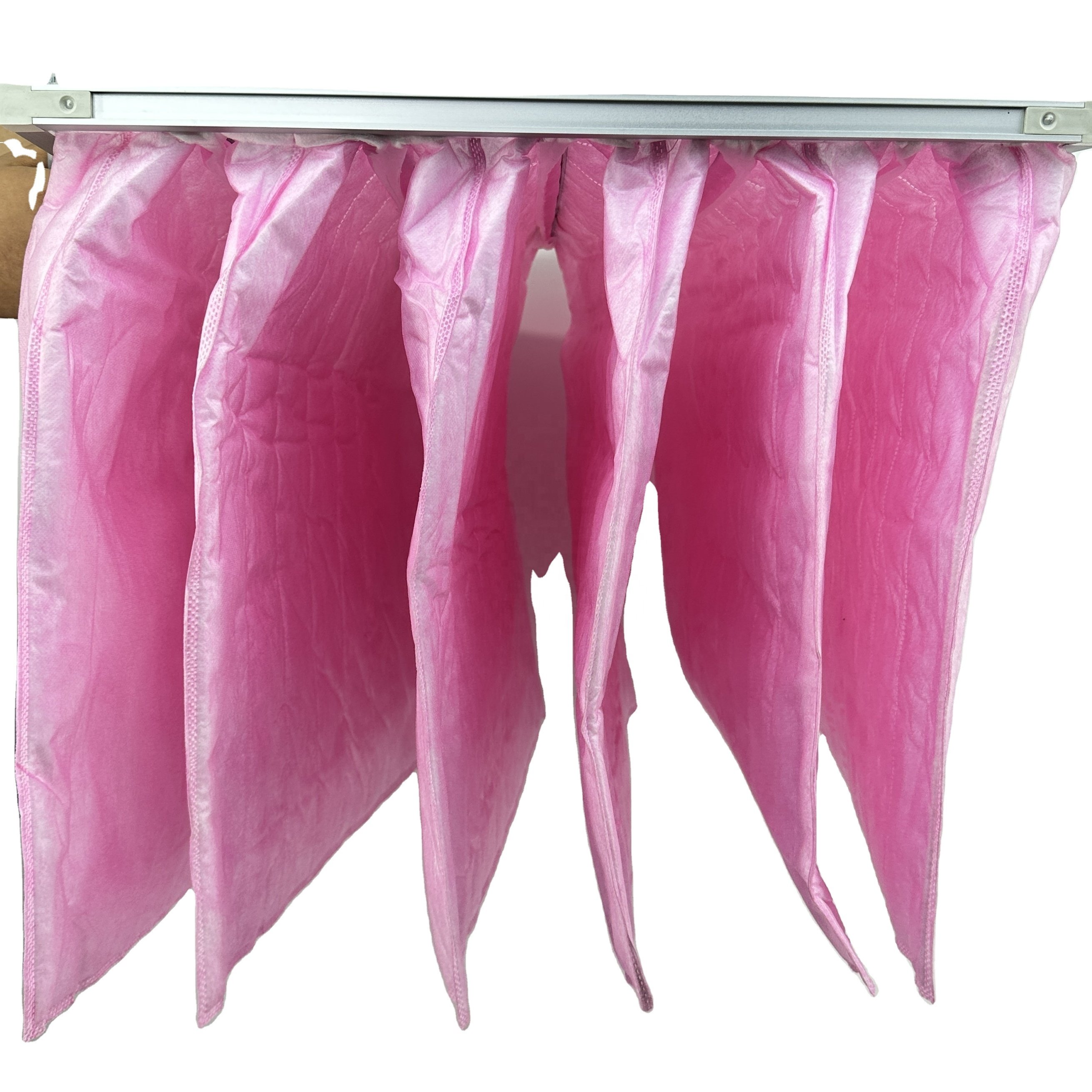 Wholesale and Retail pink Lv.F7 Medium Filter Bag air Filter and Glass Fiber Material of Metal Frame Hepa Pre-filter