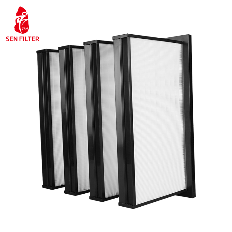 OEM Factory Wholesale Price 4v V Bank Hepa Air Filter Mini HEPA-99.997% 24x24x12"