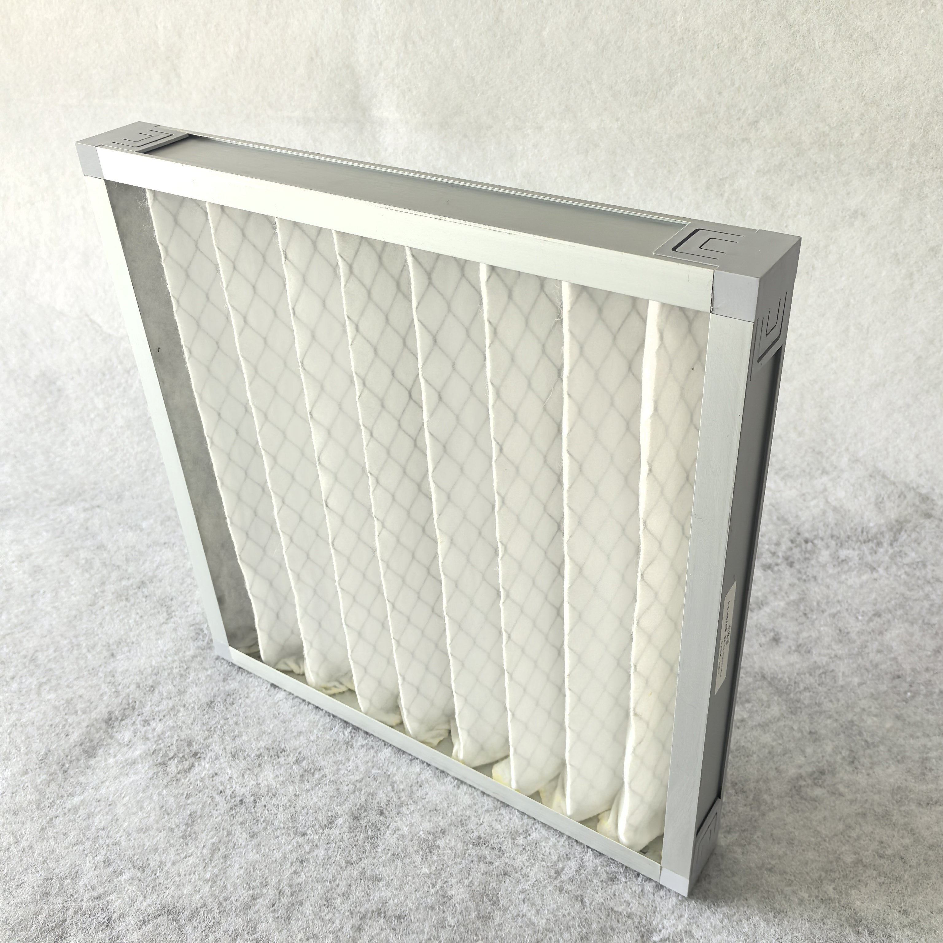 High Quality Customized Manufacturing Pleated Cardboard Frame Folded Panel Air Filter Air-condition Unit Filter