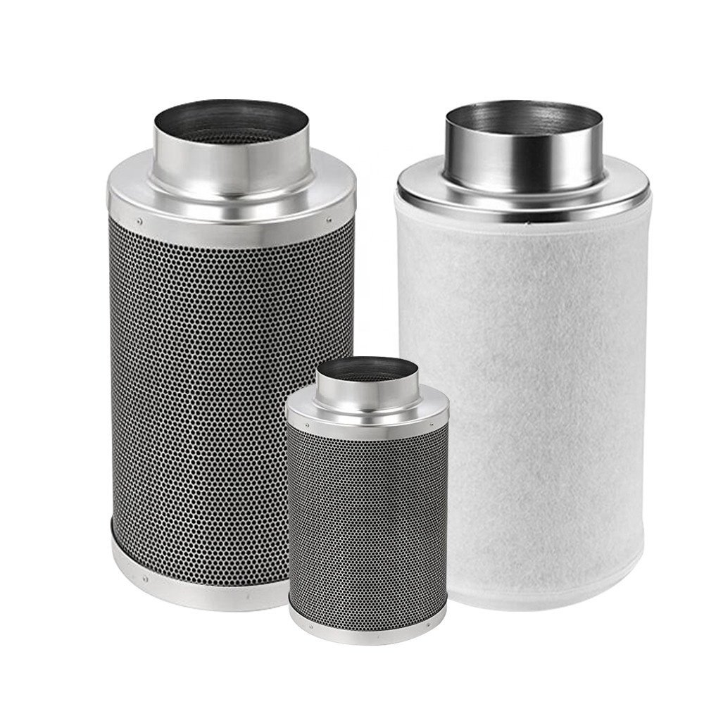Hydroponics Indoor Garden Plants Growing Round Activated Carbon Ventilation Unit Air Filter