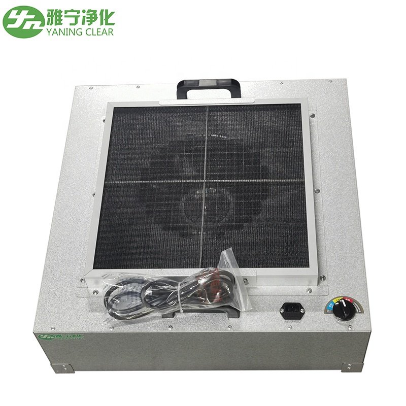 YANING Free Standing AC EC Fan Motor 2X2 Feet Mini BenchTop FFU Mushroom HEPA Fan Filter Unit Laminar Flow Hood