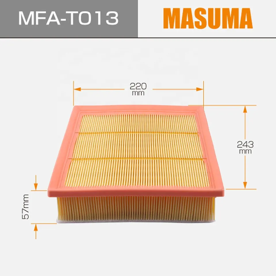 MASUMA MFA-T013 Manufacturer Car Engine Part Auto Car Air Filter air Production Line OE 1500A608 Air Filter for Toyota for Lexus